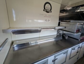 Foodtruck Burger 4m – Friteuse double + Plancha + Saladette réfrigérée -1143